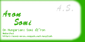 aron somi business card